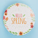 Free Round Paper Template With Flowers For Spring Psd