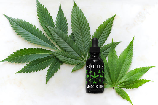 Free Rounded Bottle Mockup