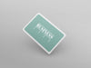 Free Rounded Business Card Mockup Psd