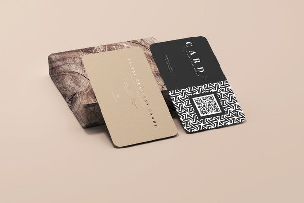 Free Rounded Corner Business Cards Mockup Psd
