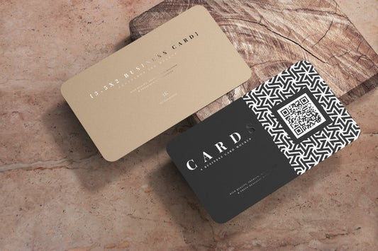 Free Rounded Corner Business Cards Mockup Psd