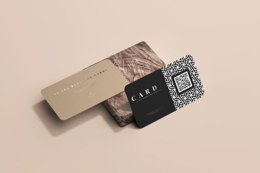 Free Rounded Corner Business Cards Mockup Psd