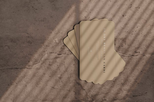 Free Rounded Corner Business Cards Mockup Psd
