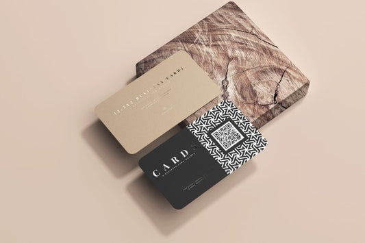 Free Rounded Corner Business Cards Mockup Psd