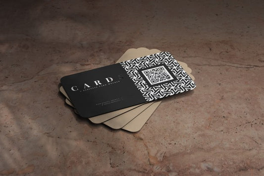 Free Rounded Corner Business Cards Mockup Psd