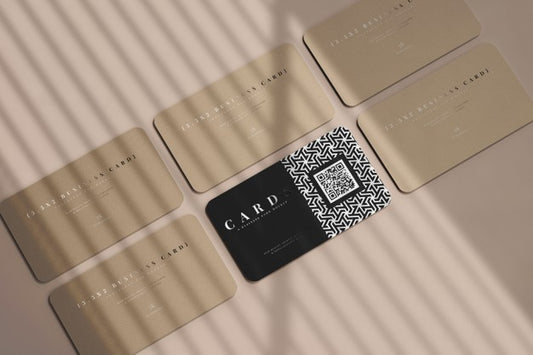 Free Rounded Corner Business Cards Mockup Psd