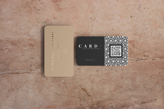 Free Rounded Corner Business Cards Mockup Psd