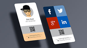 Free Rounded Corner Vertical Business Card Mock-Up Psd