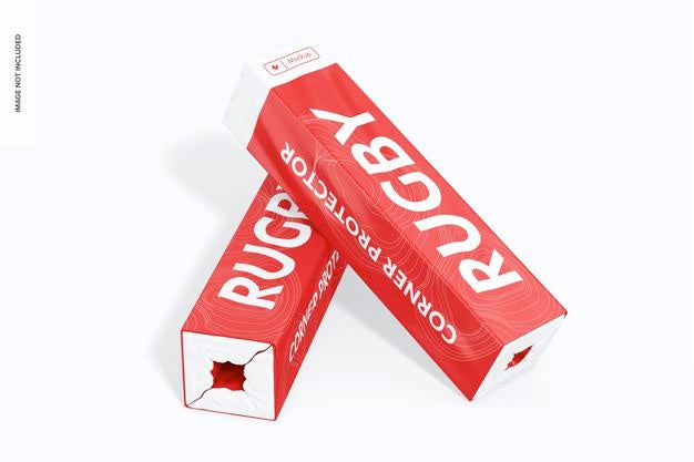 Free Rugby Corner Protectors Mockup Psd