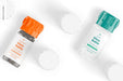 Free Salt And Pepper Glass Bottles Mockup, Top View 02 Psd