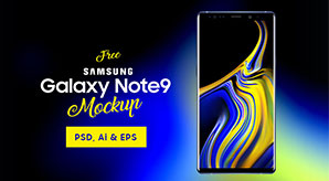 Free Samsung Galaxy Note 9 Mockup Psd, Vector Ai & Eps