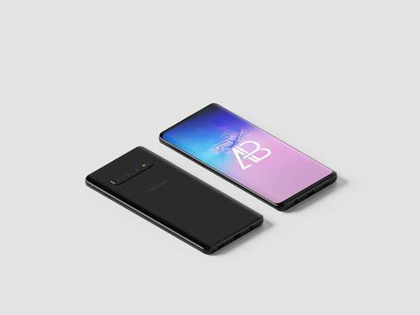 Free Samsung Galaxy S10 Isometric Mockup Vol.2