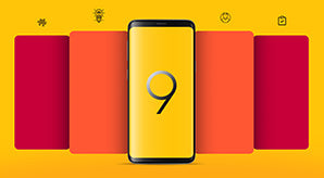 Free Samsung Galaxy S9 & S9+ App Screen Mockup Psd