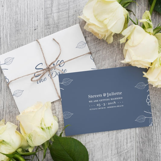 Free Save The Date Card Mockup Psd
