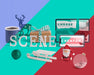 Free Scene Creator Mockup With Christmas Concept Psd