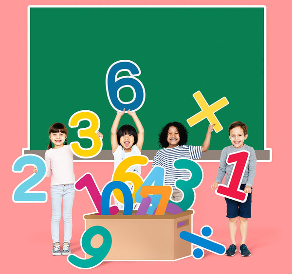 Free School Kids Learning Mathematics With Numbers