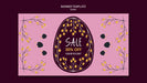 Free Seasonal Easter Voucher Discount Banner Psd