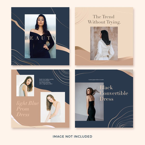 Free Set Of Fashion Square Banner Template Psd