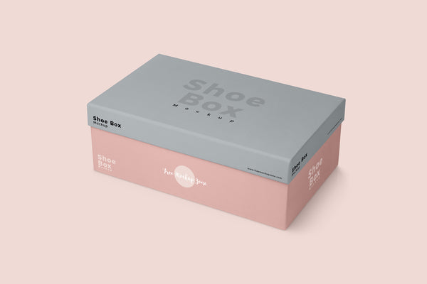 Free Shoe Box Mockup Psd 2018