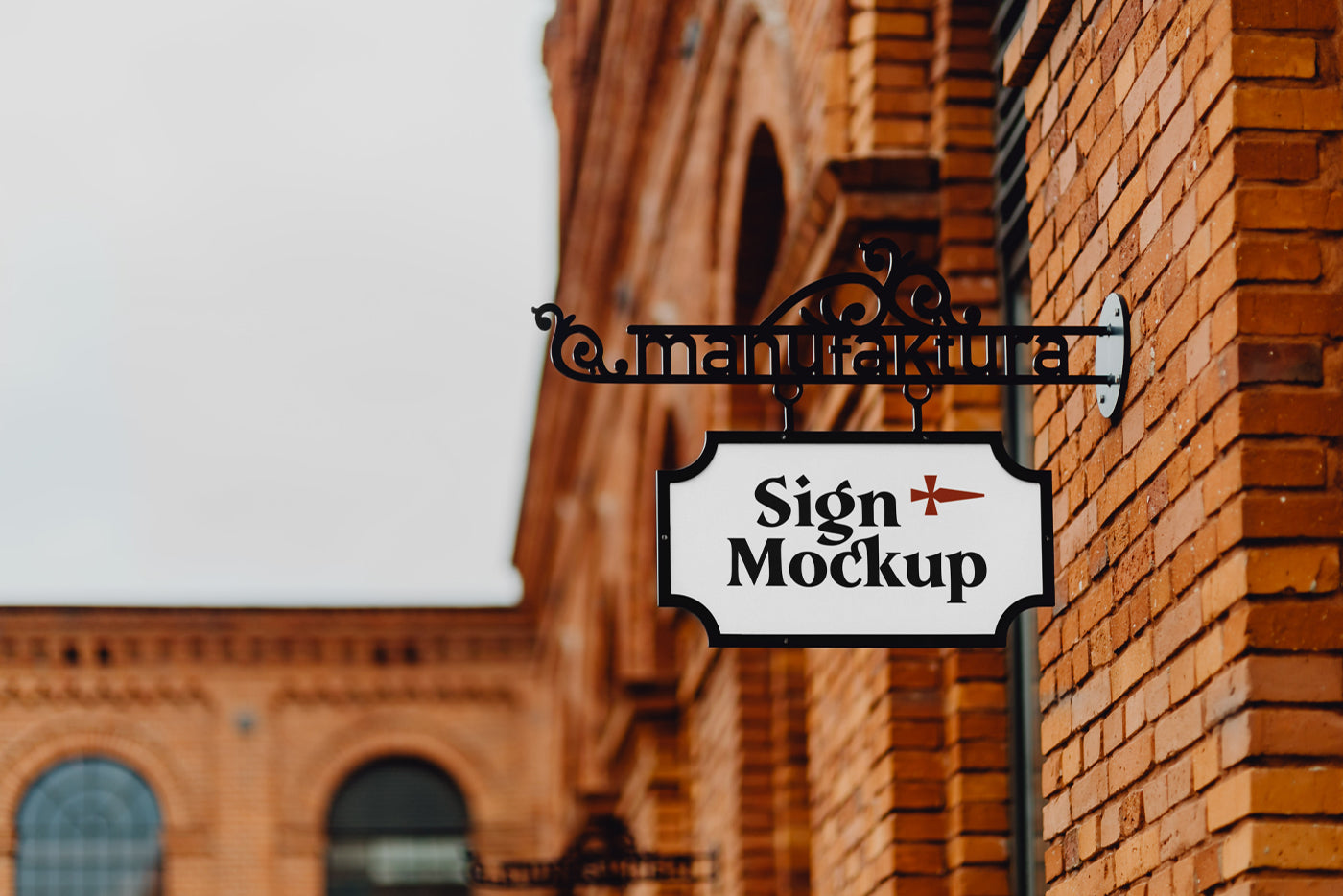 Free Sign Metal Psd Mockup – DreamBundles