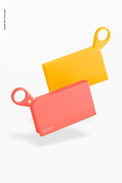 Free Silicone Mask Case Mockup, Floating Psd