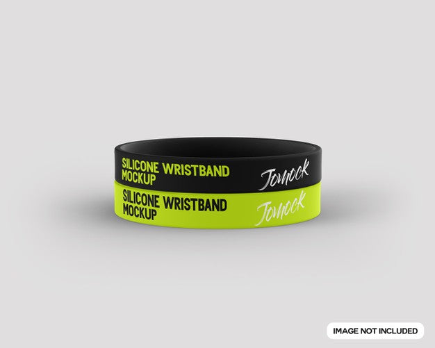 Free Silicone Wristband Mockup Psd