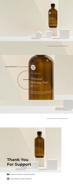 Free Skincare Bottle Mockup