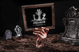 Free Slate Mockup With Halloween Concept Psd