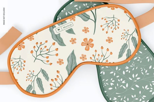 Free Sleep Mask Mockup, Close Up Psd