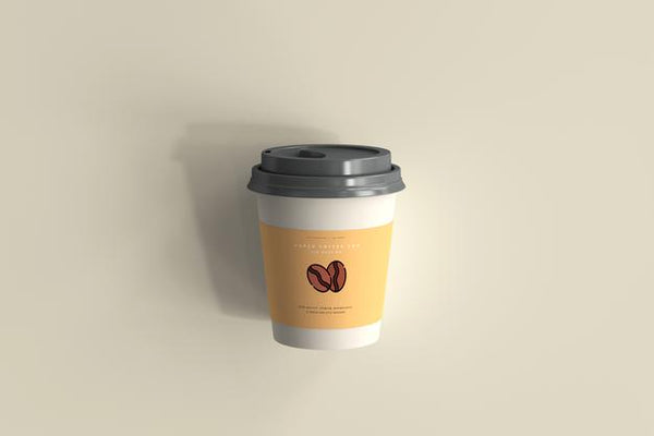 Free Small Size Paper Coffee Cup Mockup Psd