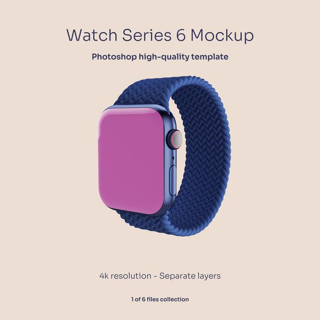 Free Smart Watch Mockup Psd