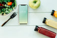 Free Smartphone Mockup With Healthy Food Psd