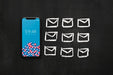 Free Smartphone Mockup With Internet Concept Psd