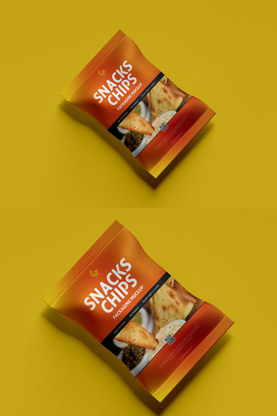 Free Snacks Packaging Chips Bag Mockup