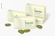 Free Soap Bars With Paper Package Set Mockup Psd