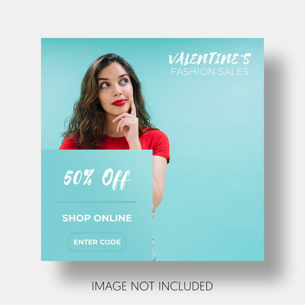 Free Social Template Sales Valentine'S Day Psd