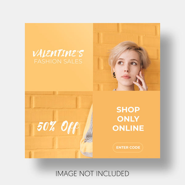 Free Social Template Sales Valentine'S Day Psd