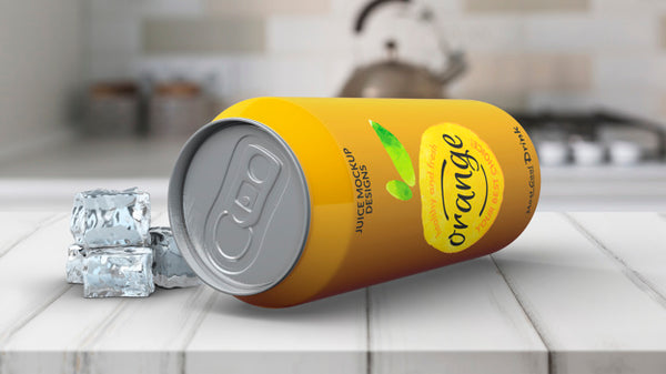 Free Soda Can Mockup Psd