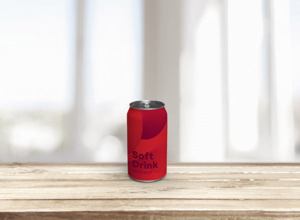 Free Soda Can Mockup Psd