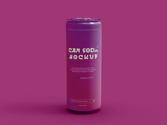 Free Soda Can Mockup Psd