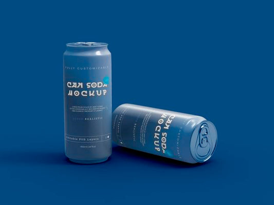 Free Soda Can Mockup Psd