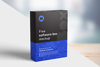 Free Software Box Mockup