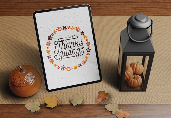 Free Specific Decorations On Thanksgiving Day Psd