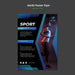 Free Sport & Tech Concept Poster Mock-Up Psd