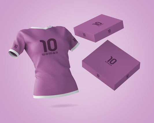 Free Sports Shirt Mockup With Brand Logo Psd