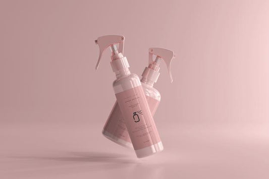 Free Spray Bottle Mockup Psd