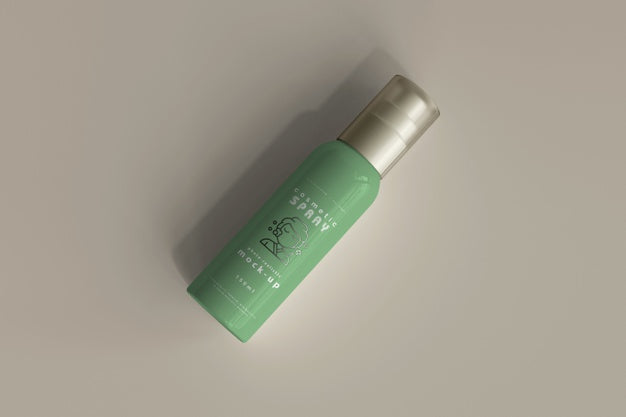 Free Spray Bottle Mockup Psd