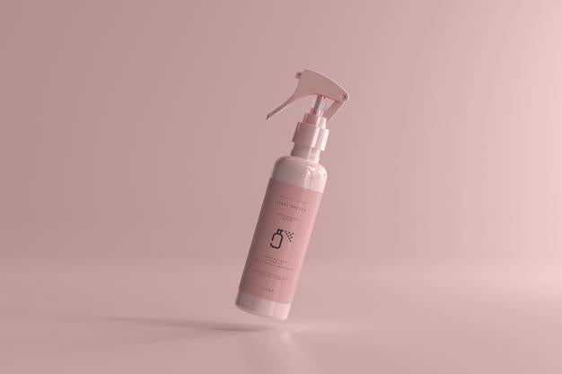Free Spray Bottle Mockup Psd