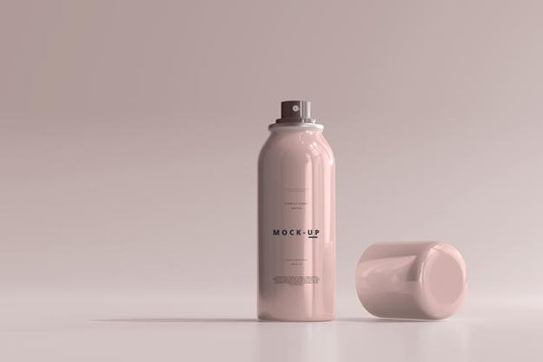 Free Spray Bottle Mockup Psd