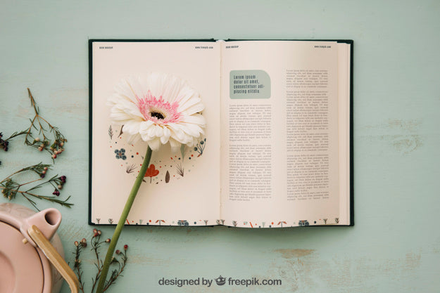 Free Spring Concept Mockup With Open Book Psd – DreamBundles